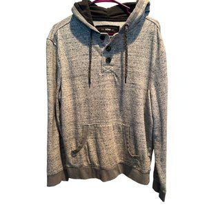 Urban Pipeline Ultimate Hoodie Large, ‎ Gray White, Long Sleeve, Hood Drawstring